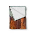 thumbnail image 2 of Wyoming Soft Flannel Fleece Throw Blanket, Autumn Landscape of Grand Teton with Tangerine Tone Trees and Calm Lake, Cozy Plush for Indoor and Outdoor Use, 50" x 60", Multicolor, by Ambesonne, 2 of 5
