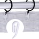 thumbnail image 4 of Set 100 carlige perdea, 28 x 12 mm, Plástico, Alba, 4 of 5