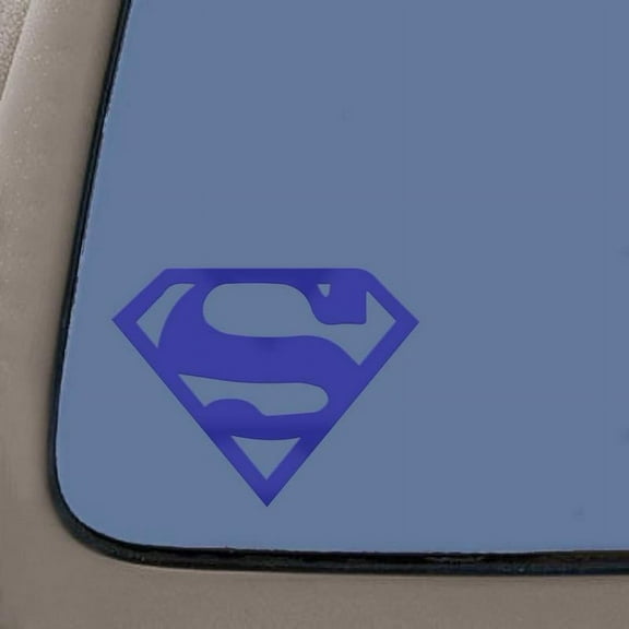 Superman Vinyl Decal Sticker | 5.5-Inches | Blue Decal | Car Truck Van SUV Laptop Macbook Wall Decals