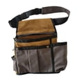 thumbnail image 3 of Bolsa de cintura para herramientas de electricista Bolsa de cintura para herramientas de almacenamiento Cinturón Bolsa de herramientas portátil para Caqui, 3 of 9