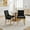 Black Chenille, variant on Dining Chairs Set of 2, Kitchen & Dining Room Chairs, Fabric Upholstered Side Dining Chairs, Solid Wood Chairs Legs, Nailhead Trim, Thickened Fabric Chairs, Modern Furniture Chairs