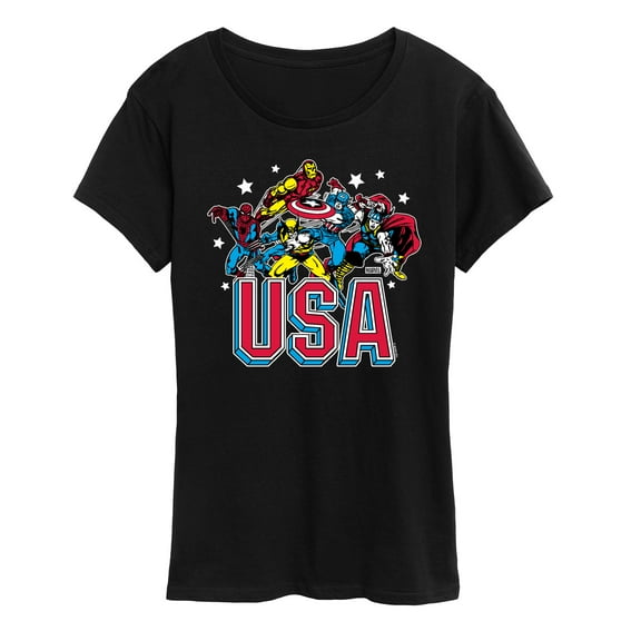 Marvel - USA - Women's Short Sleeve Graphic T-Shirt