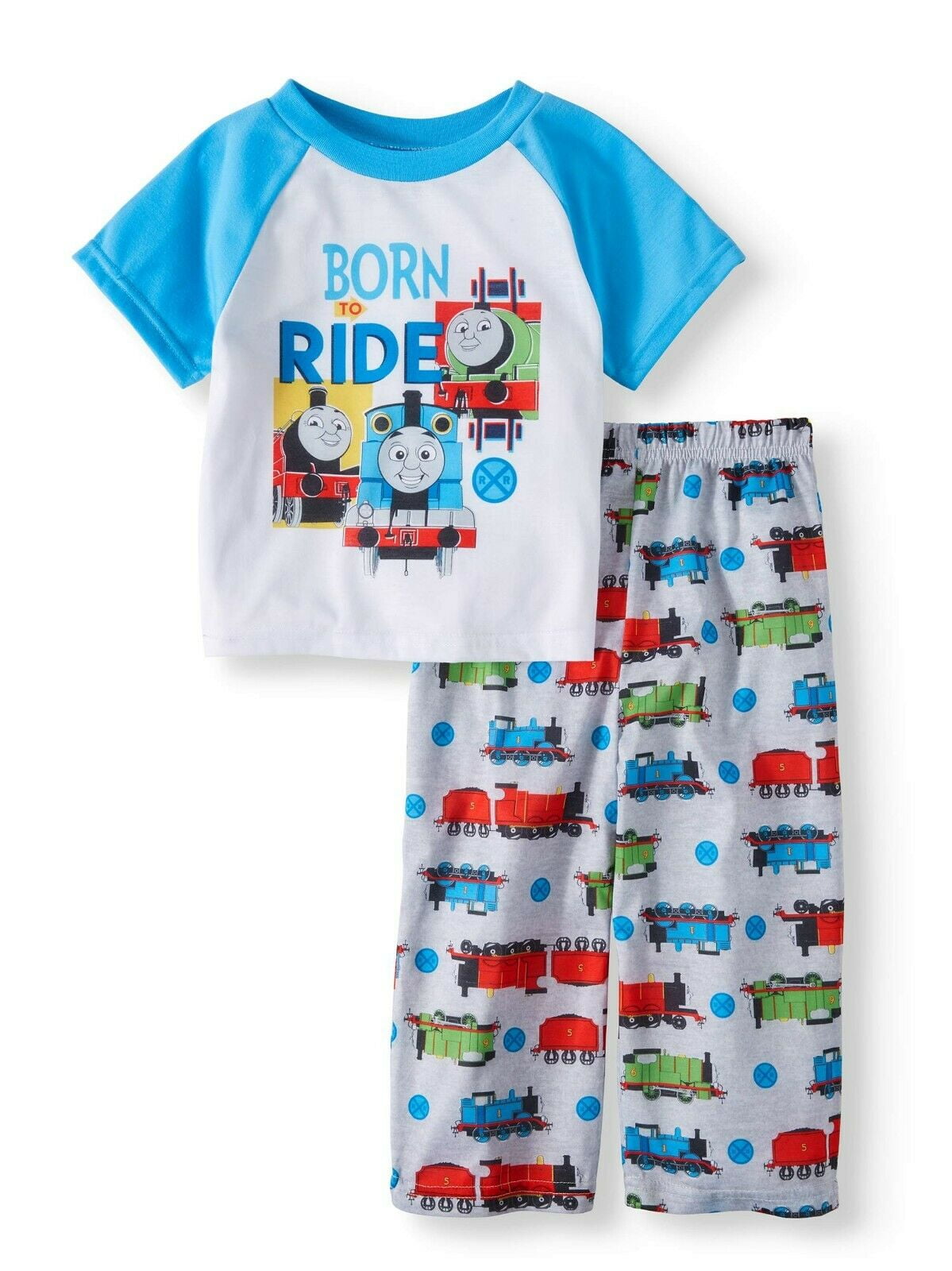 Thomas and Friends Short Sleeve Shirt & Pants Pajamas 3T New Fire Resistant 