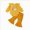 T6-Yellow, variant on 6-12 Months Toddler Kids Girls Clothes Ruffled Tops and Pants with Pockets Clothing Sets 2 Piece Outfits Set Children's Gift Set Girls Yellow Tracksuit