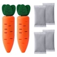 thumbnail image 1 of 2 Set Refrigerator Deodorant Carrot Modeling Detachable Eco-friendly Air Purify PP Adhesive Freezer Fridge Deodorizer Container Kitchen Supplies, 1 of 8