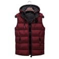 thumbnail image 5 of Chaleco con capucha para hombre, chalecos informales de invierno para hombre, ropa de abrigo, chaqueta con capucha cálida, chaleco para hombre, chaquetas reversibles sin mangas, Parkas, chalecos para, 5 of 5