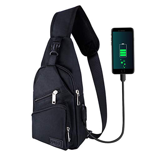 Sling Bag Shoulder Bag for Men Women Lightweight Crossbody Bag Daypack Backpack Chest Bag for Biking Hiking Travelling 