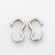 thumbnail image 1 of 100 conectores de eslabón rápido de acero inoxidable 304, accesorios para cadenas, cierres en forma de número 3, conectores de eslabones, conectores de anillo, eslabones de joyería de metal., 1 of 2
