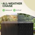 thumbnail image 4 of Dextrus 230 Gallon Resin Deck Box, Weatherproof UV-Resistant Outdoor Storage Box for Patio Garden, Black, 4 of 7