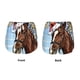 thumbnail image 3 of Balery Christmas Horse Pantalones cortos deportivos para mujer con forro y dos bolsillos, elásticos, para entrenamiento, gimnasio, yoga-XX-Large, 3 of 7