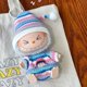 thumbnail image 3 of Mini ropa de muñeca de peluche de 17cm, accesorios de atuendo para Corea, Kpop, Labubu, ídolo, fiesta sentada V1 V2, conjunto de sombrero y mono de otoño, ropa, 3 of 5
