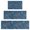 Blue Paisley Pattern, variant on Blue Paisley Pattern Kitchen Rugs Sets Of 3,Kitchen Runner Rugs Non Skid Washable,Decorative Kitchen Floor Mats for Kitchen,Sink,Laundry,17"x30" 17"x47" 17"x59"