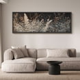 thumbnail image 2 of Large Framed Canvas Print Elegant Dark Botanical Art Canvas – Vintage Wild Grass and Foliage Painting Wall Art Decorative Ready to Hang Painting for Living room Bedroom - 60"x20" Black Frame, 2 of 9