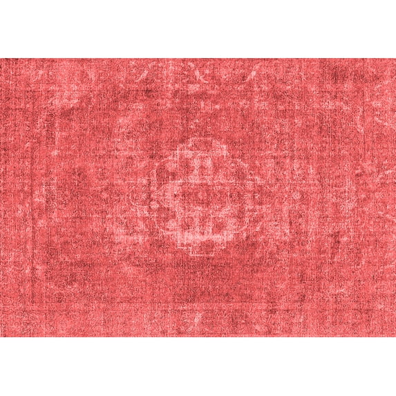 Ahgly Company Indoor Rectangle Oriental Red Industrial Area Rugs, 2' x 4'