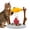 11.8 inch, variant on Cat Treat Dispensing Slow Feeder with 3 Dispensing Holes Interactive Cat Treat Dispenser Toy Enrichment Interactive Stimulation Toy for Kitten