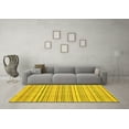 thumbnail image 3 of Ahgly Company Indoor Rectangle Abstract Yellow Modern Area Rugs, 5' x 8', 3 of 4