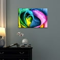 thumbnail image 2 of wall26 Canvas Print Wall Art Close Up Detail of Rainbow Rose Petals Floral Botanical Photography Modern Art Chic Scenic Colorful Nature Wilderness for Living Room, Bedroom, Office - 16"x24", 2 of 4