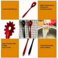 thumbnail image 3 of Silicone Pasta Fork (11.5"), High Heat Resistant to 480°F, Hygienic One Piece Design, Spaghetti Strainer & Server Spoon Pasta Forks, 3 of 7