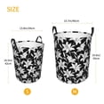 thumbnail image 3 of Balery Lilies Flowers Cesta de ropa redonda con asas, impermeable, independiente, para ropa, juguetes, dormitorio y familia-Medium, 3 of 6