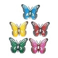 thumbnail image 4 of Mariposa de metal decorativa para pared, objeto de colección de metal para porche, cerca o patio. 5 piezas, 4 of 9