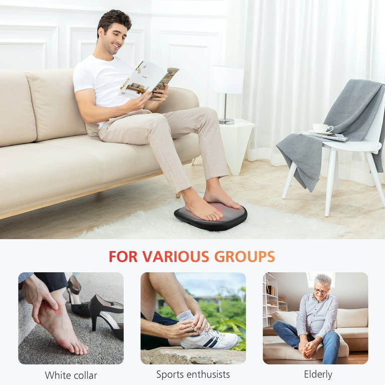 Comfier Shiatsu Foot Massager Machine,Kneading Foot and Back Massager