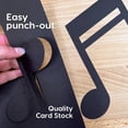 thumbnail image 3 of FreshCut Crafts Punch Out Paper Cutouts, Black Music Notes, 70 Pieces, 3 of 5