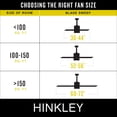 thumbnail image 2 of Hinkley Lighting 907972F-Nwd Indy 72" 3 Blade Indoor / Outdoor Smart Ceiling Fan - Black, 2 of 7