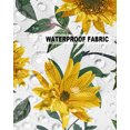 thumbnail image 5 of Pack of 2 Outdoor Pillow Covers, Sunflower White Waterproof Square Throw Pillowcase Cushion Decorative Pillow Covers for Couch Patio Tent, 20x20 in, 5 of 6