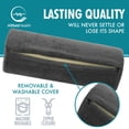 thumbnail image 4 of AllSett Health Round Cervical Neck Pillow with Washable Cover, Neck and Back Support, Grey, 4 of 4