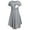Grey, variant on GUNIA Women Maternity Casual Striped Short Sleeve Nursing Dress Striped Multifunctional Striped Maternity Dress Mom Lactation Dress Pregnancy Trendy