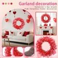 thumbnail image 7 of Gaiwos Pink Forsythia Wreath 22 inches, Artificial Pink Wreaths for Front Door Wall Window Home Farmhouse Valentine's Day Decor, 7 of 7