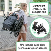Ingenuity 3Dquickclose CS+ Compact Fold Infant Baby Stroller, Black
