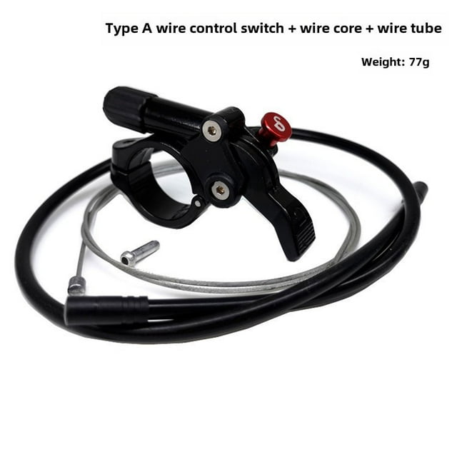 Enhanced Mountain Bike Front Fork Accessory Kit: A Line-Controlled Switch with Cable Core & Housing for Air/Oil Spring Suspension - Improves Terrain Control, Shock Absorption, and Riding Performance