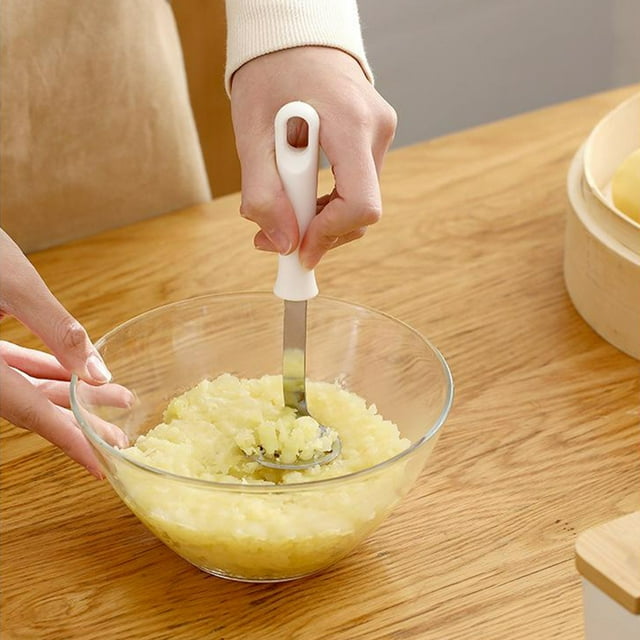XYAIYT Stainless Steel Potato Ricer Masher for Effortless Food Pressing,Versatile Kitchen Gadget for Potatoes,Carrots Baby Food Easy to Use Home Cooking Tool(White,Large)