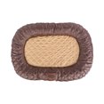 thumbnail image 5 of DII Border Cushion Quilted Brown Oval Small, 5 of 11
