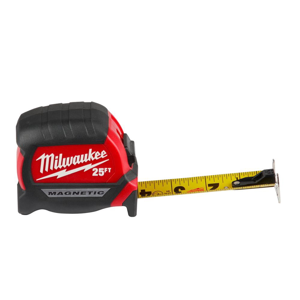 Milwaukee Electric Tool 25Ft Compact Magnetic Tape Mea