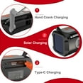 thumbnail image 4 of Emergency , 4500mAh Portable Hand Crank Solar Powered AM SW Outdoor, 4 of 8