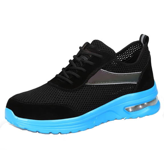 Breathable Safety Trainers Air Cushion Steel Toe Cap Trainers Men Women Industrial Work Trainers