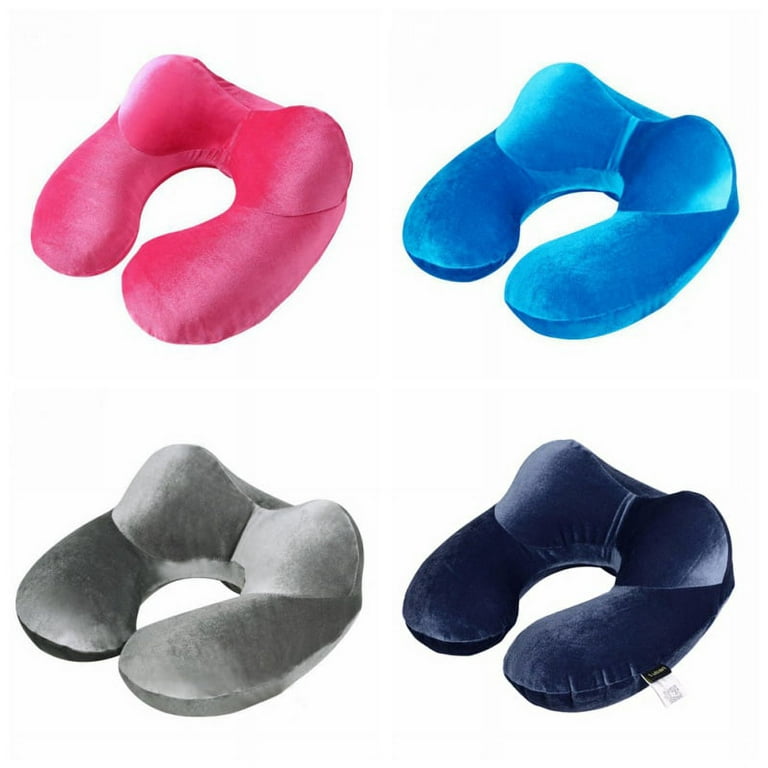 U Shape Travel Pillow For Airplane Inflatable Neck Pillow Travel