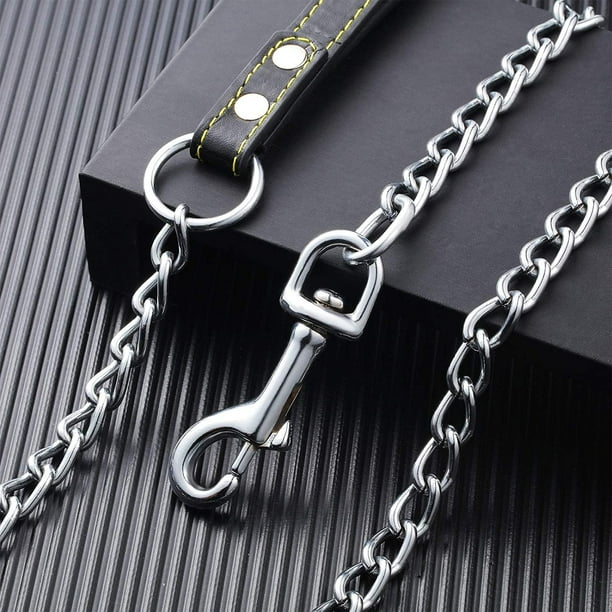 Long metal dog sale leash
