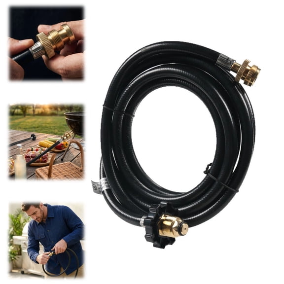 10FT Propane Adapter Hose for Mr Heater Buddy Series,for Big Buddy/Little Buddy/Portable Buddy Accessories to Propane Tank,Propane Heater Adapter Hose,for Buddy Flex Heater Hose to Propane Keg