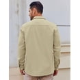 thumbnail image 4 of COOFANDY Mens Lightweight Button Down Shirt Jacket Casual Shacket Overshirt, 4 of 5