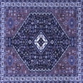 thumbnail image 1 of Ahgly Company Machine Washable Indoor Square Persian Blue Traditional Area Rugs, 3' Square, 1 of 4