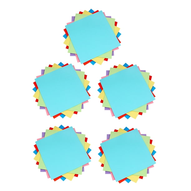 EeaseMX 500 hojas de papel cuadrado de colores para manualidades, origami creativo para niñas y niños (13 x 13 cm)