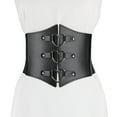 thumbnail image 2 of Fjofpr Clothes Black Corset Tops for Women European And American Fashion Love Super Wide Waist Cover Women's Decoration With Skirt And Shirt Nightclub Waist Tight Elastic Belt, 2 of 9