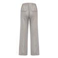 thumbnail image 6 of Men's Fashion Solid Color Slim Loose Casual Pants, Waist with Pockets Trousers for Streetwear and Daily Outings,Light Gray,M, 6 of 7