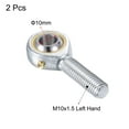thumbnail image 3 of Uxcell Rod End Bearing Self-lubricated Joint Bearings Left Hand Male Thread Connector 10mm, 3 of 6