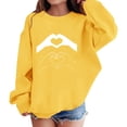 thumbnail image 2 of Ruyang Boys Cute Heart Sweatshirt Girls Valentine's Day Pullover Sweatshirts Winter Crewneck Oversized Trendy Hoodies, 2 of 6