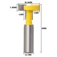 thumbnail image 3 of 2piezas 1/2 Pulgadas Cana Router Bit T-Slot Y Cortador de la Herramienta T-Track Slotting Tenon, 3 of 6