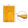 thumbnail image 3 of Woodlife® - Set de 3 tablas para picar de Bambú, tablas para picar de madera, 100% biodegradables, duradera y resistente, medidas grande: 38 x 26 cm., 3 of 8